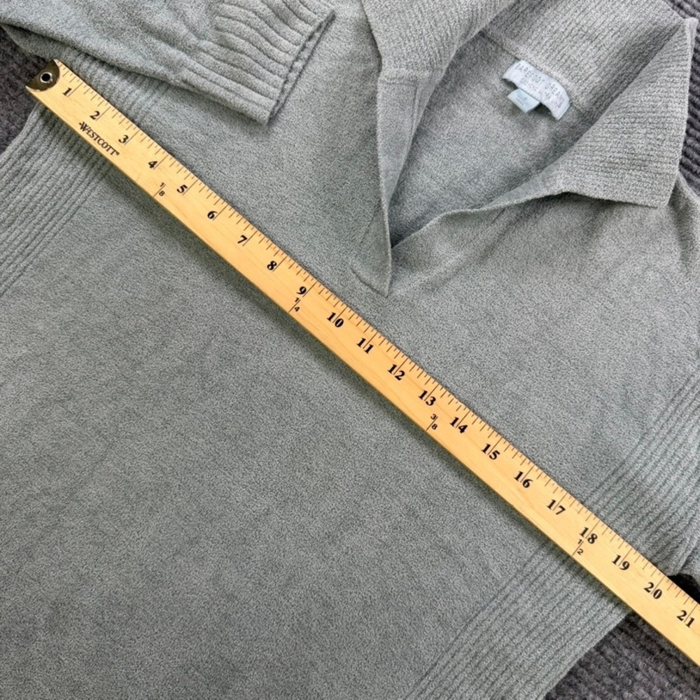Barefoot Dreams CozyChic Ultra Lite Pullover Sweater Women Small Sage Green Warm - Picture 9 of 12